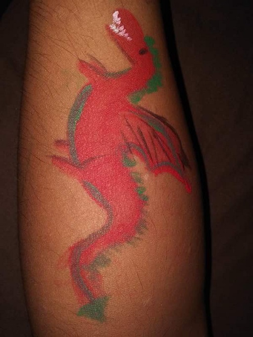 Rochelle Dragon Arm Tattoo