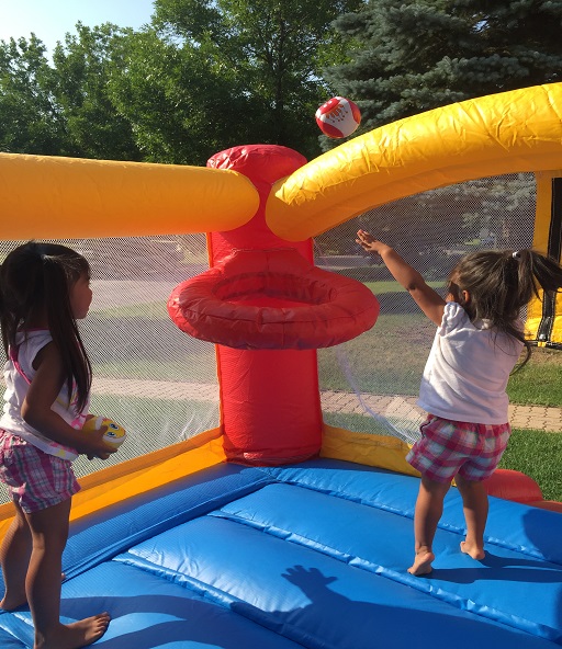 11 X 8 Toddler Bouncer hoops