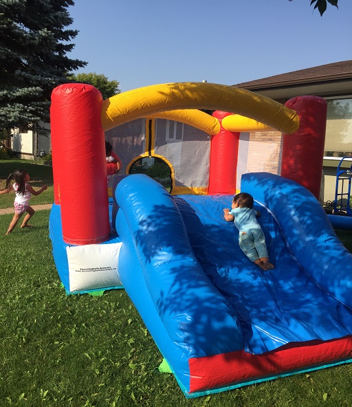 11 X 8 Toddler Bouncer sliding